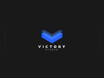 victory studio logo design brand brandidentity design graphicdesign icon identity illustrator logo logos v v logo