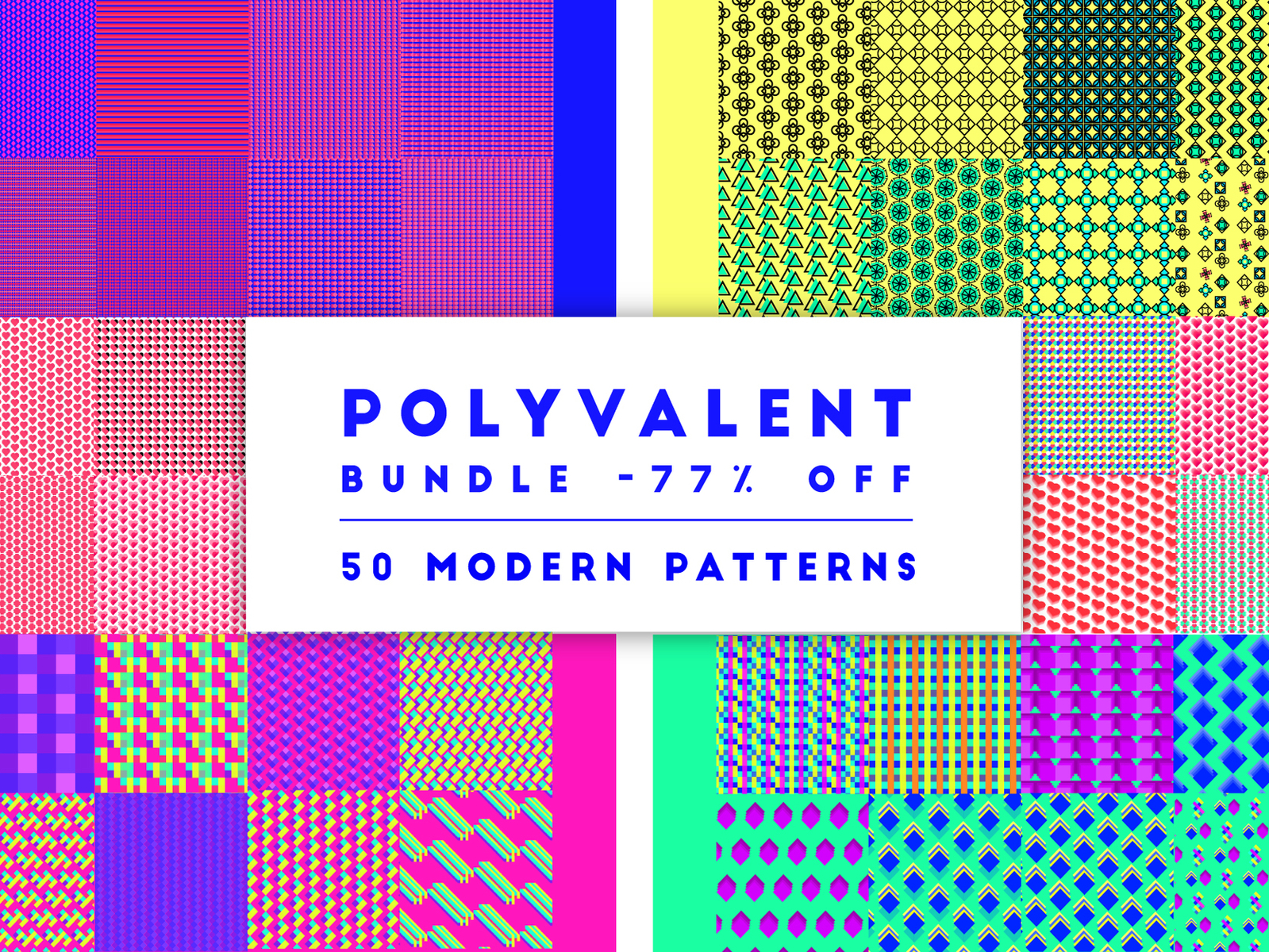 50 modern patterns bundle -77% by designbydi on Dribbble