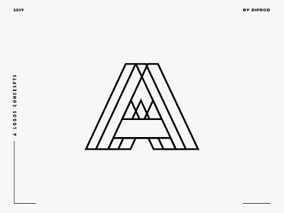 Letter A logo design concept 05 2d a a logo adobe alphabet brand brandidentity branding design graphicdesign icon identity illustrator letter logo logos minimal typography vector