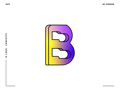 Letter B logo design concept 07 2d adobe alphabate alphabet b b logo brand brandidentity branding design graphicdesign icon identity illustrator letter logo logos minimal typography