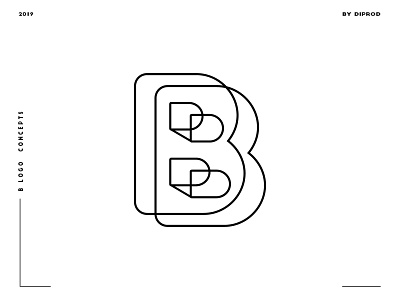 Letter B logo design concept 08 2d adobe alphabate alphabet b b logo brand brandidentity branding design graphicdesign icon identity illustrator letter logo logos minimal typography