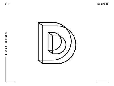 Letter D logo design concept 03