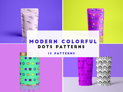 modern colorful dots patterns