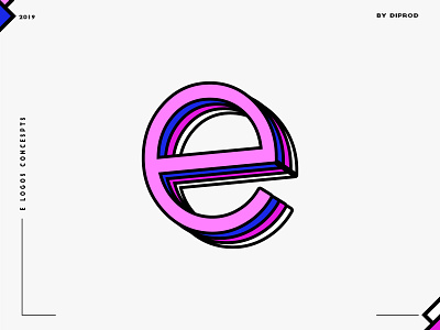 Letter E logo design concept