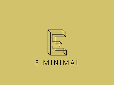 Letter E MINIMAL logo design concept 02
