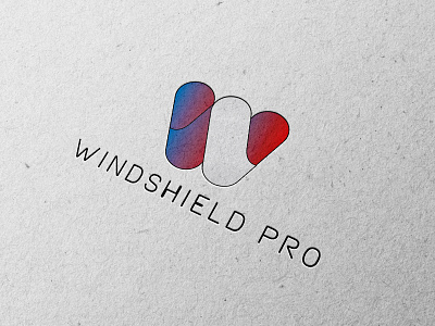 a logo for windshield company 3d branding design graphic design illustration logo logode motion graphics typography ui ux vector