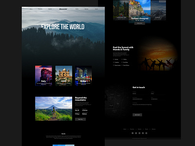 Travel Homepage design homepage landingpage nature navigation site tourism travel typography ui uix web