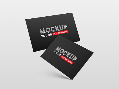 FREEBIE - Business card PSD Mockup Vol. 5