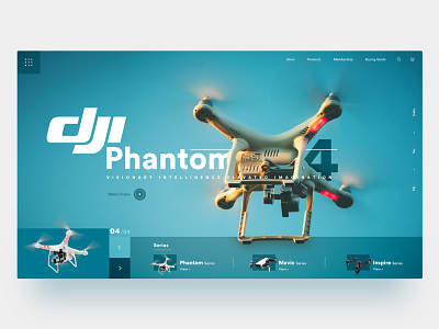 DJI Phantom - Landing Page