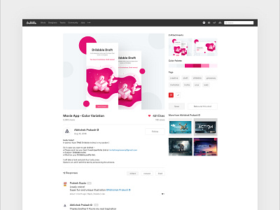 Rebound for dribbble design change app design dribbble icon landing page mobile pink popular rebound redesign trending ui ux web website