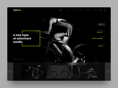 Cycling Apparel - Landing Page