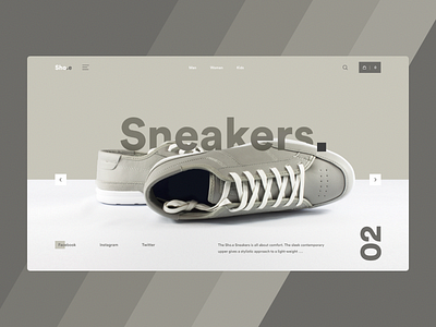 Sneakers - Landing Page addias buy canvas colors colours ecommerce home page landing page nike puma shoes shopping sneakers ui ux web