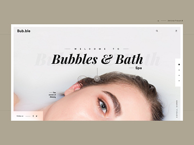 Bubbles & Spa app bath beauty beauty center body shop care color design dribbble fitness healthcare home page landing landing page skincare spa typography ui ux web