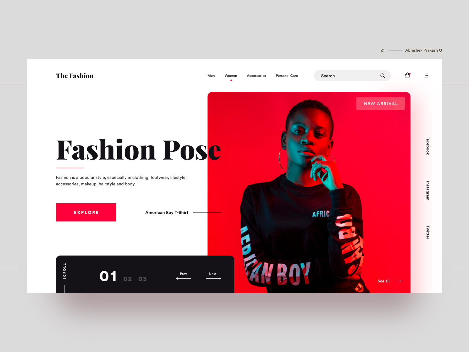 Fashion Pose by Abhishek Prakash for Orizon: UI/UX Design Agency on ...