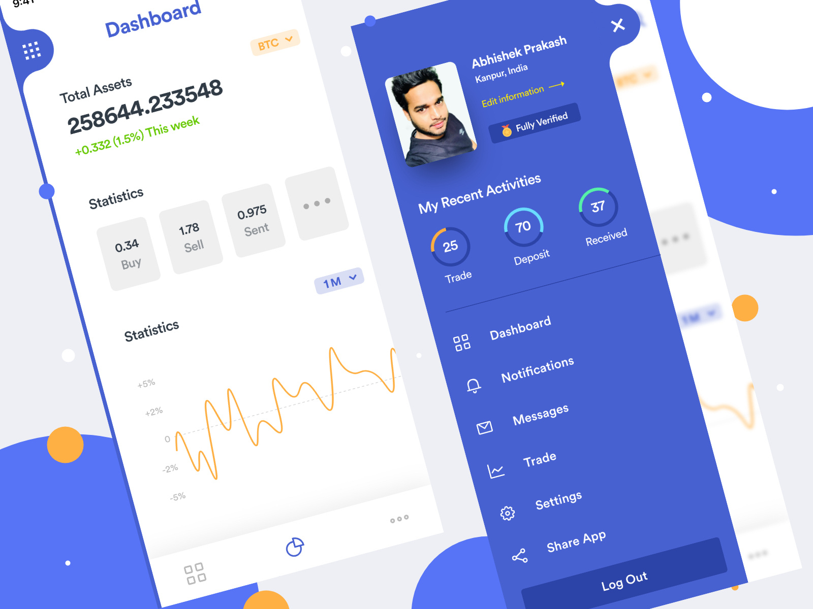 Freebie Crypto Trading Mobile App By Abhishek Prakash For Orizon Ui Freebie Crypto Trading Mobile App By Abhishek Prakash For Orizon Ui