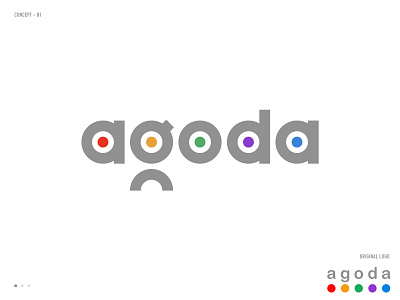 Agoda logo redesign concept 01 agoda brand brandidentity branding colorfull concept creative geometric hashtag hotel hotel booking hotel booking app logo logo design logo design concept logo redesign rebranding redesign retro rooms