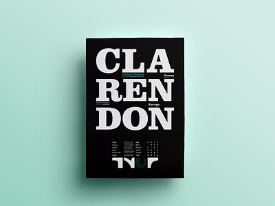 Typographic specimen | Clarendon