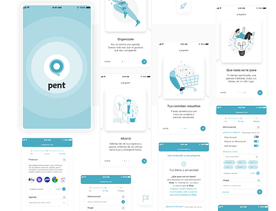 Pent | Daily life app app finance home planner shop ui ux ux design