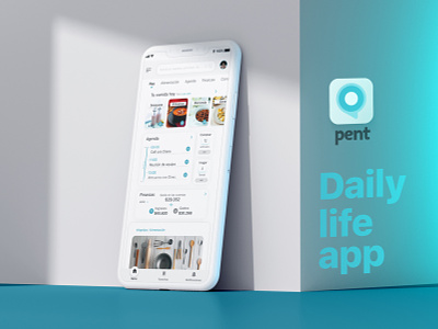 Pent | Daily life app branding finance finance app grid home shop to do list ui ui design ux