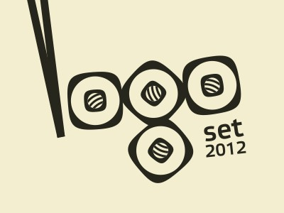 Logoset 2012 enjoy logo logos logotype sun sushi