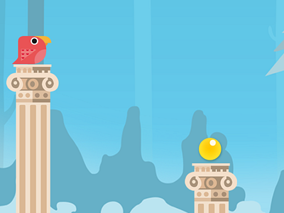 Roman Level Design for Bird Jumping Game 2d android character game ios jumper stage