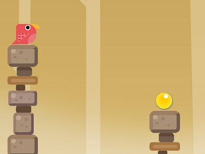 Desert Level Design for Bird Jumping Game 2d android birds character cute game ios jumper stage