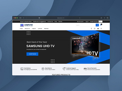 Computer Store ui web design