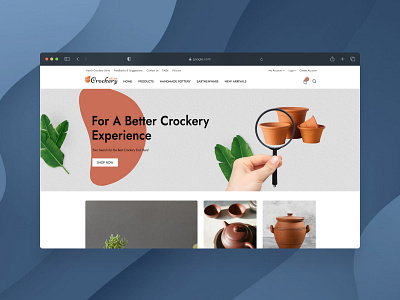 Crockery Store ui web design