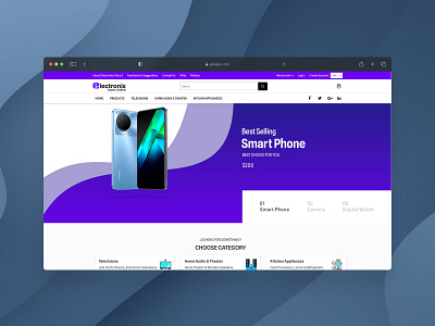 Electronics Store 2 ui web design