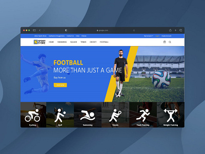 Sports Store ui web design