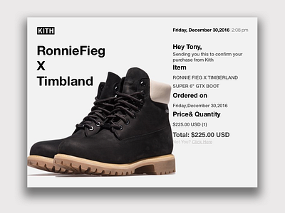Daily Ui #17 Email Reciept boots daily ui fashion sneakers ui design