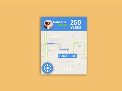 Daily Ui 20 Pawprnt daily ui dogs flat design location walking