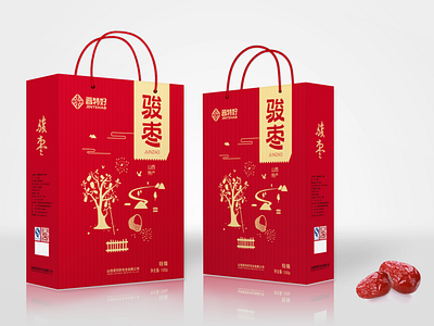 枣 包装 packagedesign red 品牌