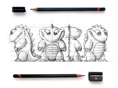 Hector Toy Design 3d app blueprint cartoon character gameart gecko hector mascot pencil sketch toy