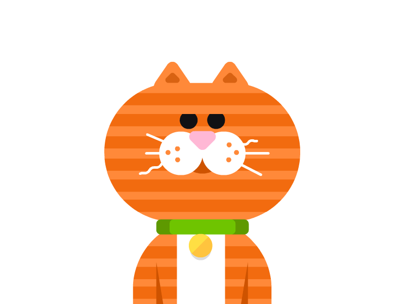 Sidor The Cat adobe animate ae animated emoji bodymovin animation cat animation face animation flat graphics animation game character animation lottie framework mascot animation pet sleeping