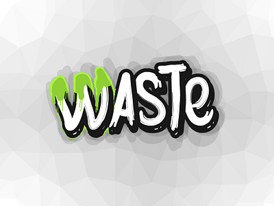 Waste Text Logo