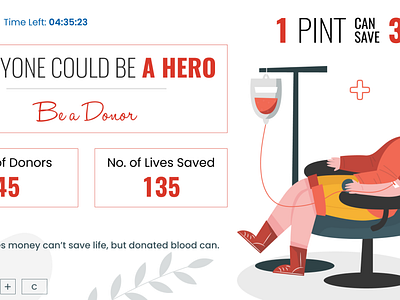 Blood donation drive design