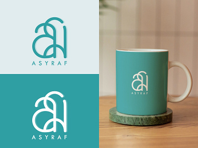 Logo Name Asyraf branding logo