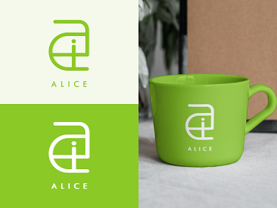 Logo Name Alice branding design graphic design logo logoname typography