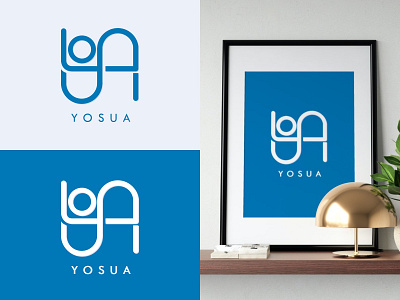 Logo Name Yosua branding design graphic design logo logoname logos logotype typography