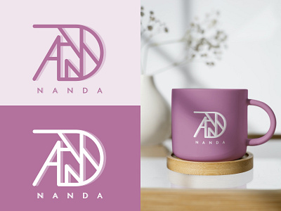 Logo Type Nanda branding design graphic design logo logoname logos typography