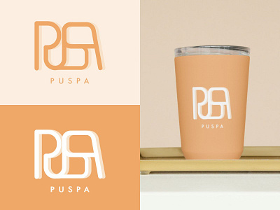 Logo Type Puspa branding design graphic design logo logoname logos