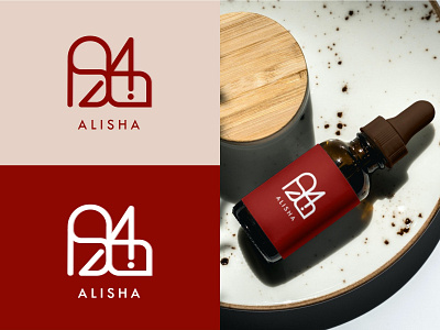 Logo Type Alisha branding design graphic design logo logoname logos