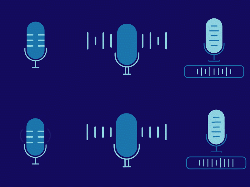 Various Mic Icon Animations