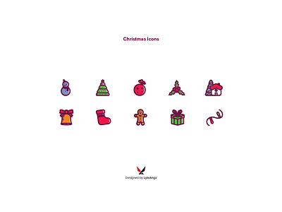 Christmas Icons christmas icon package design icon illustrator vector