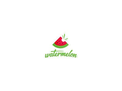 Watermelon - Logo/Icon design graphic design green logo red watermelon