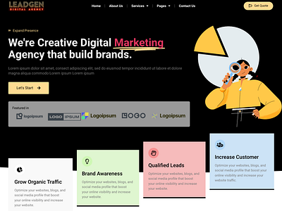 Creative Digital Agency Elementor Landing Page