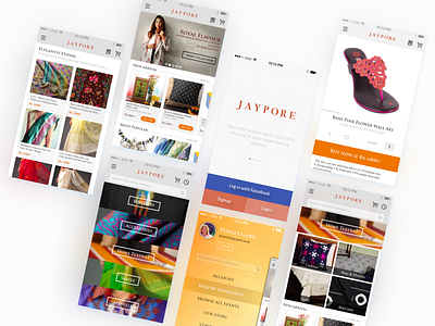 Jaypore - e commerce app app app design appdesign branding design ecommerce minimal ui userexperiencedesign userinterfacedesign ux