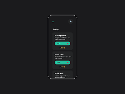 Home page app design typography ui ux