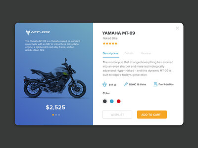 005 Yamaha MT-09 Pop Up